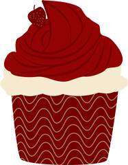 cupcake with cherry