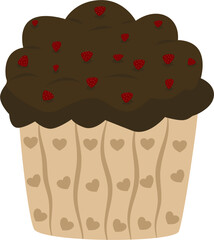 chocolate cake with cherry