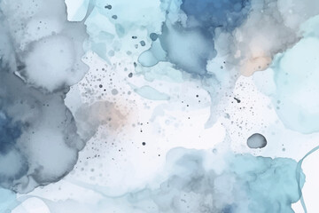 Abstract splashed watercolor textured background