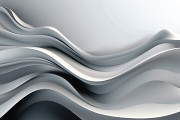 White color wavy background with paper cut style