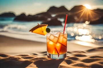 A beachside cocktail in the summer, some downtime