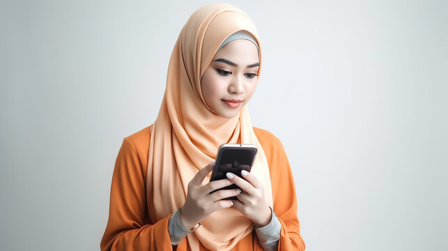 portrait of young muslim woman 