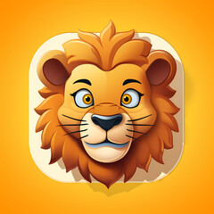 Lion Head Digital Illustration