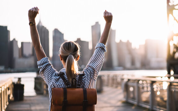  accomplished woman enjoying American achievement