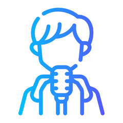 singer Line Gradient Icon