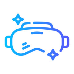 vr glasses Line Gradient Icon