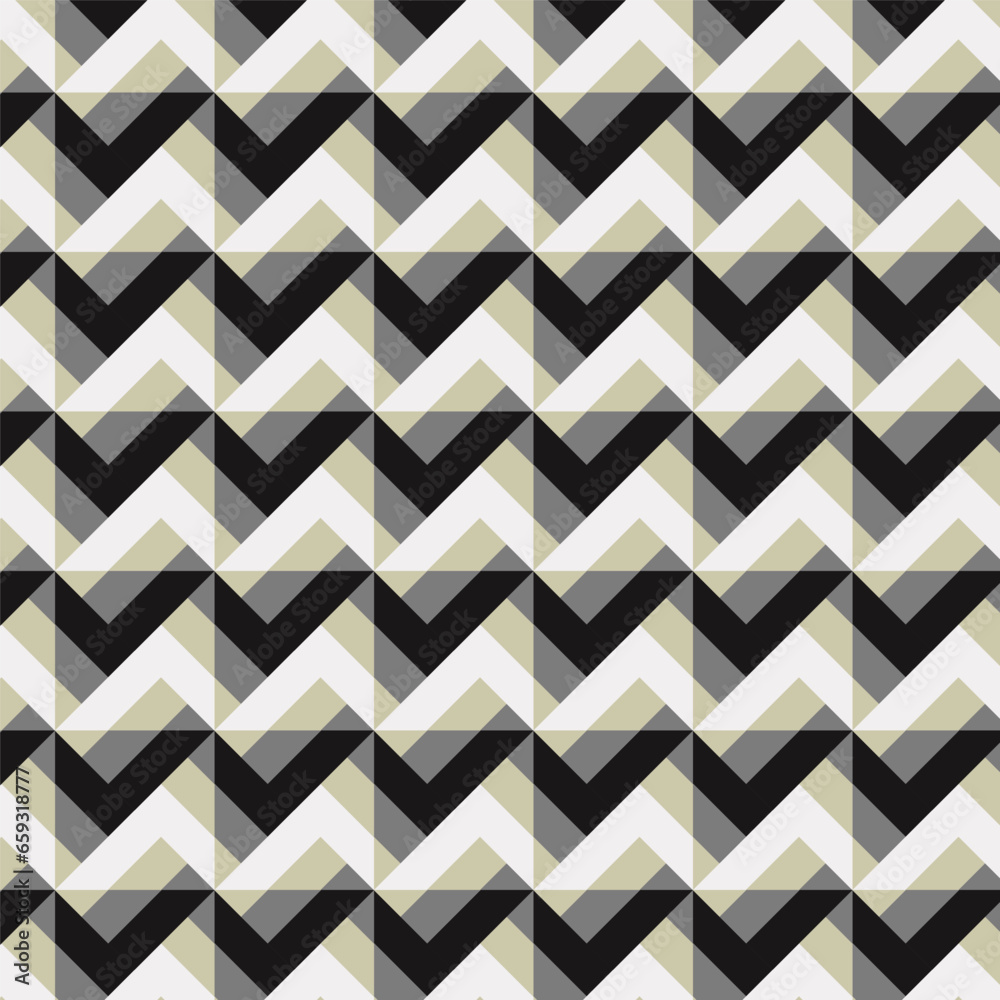 Wall mural zig zag seamless pattern.wavy chevron geometric abstract background.vector illustration.