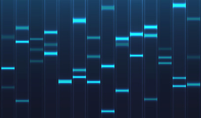 DNA genomic test, genome map. - obrazy, fototapety, plakaty