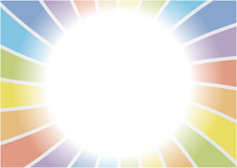 カラフルな図形で構成された背景