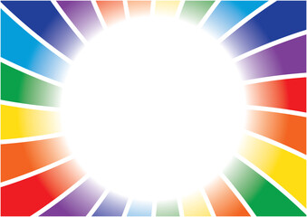 Obraz premium カラフルな図形で構成された背景