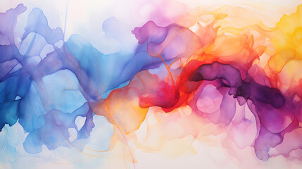 landscape watercolor abstract background