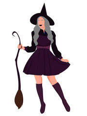 Woman witch halloween costume