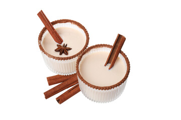 PNG,Eggnog cocktail, isolated on white background