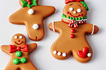 3d gingerbread man christmas cookie