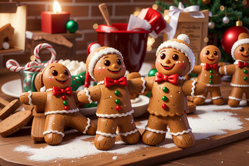 3d gingerbread man christmas cookie