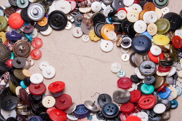 collection of buttons
