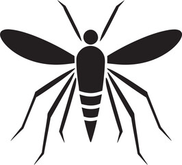 Abstract Mosquito Symbol Elegant Mosquito Badge