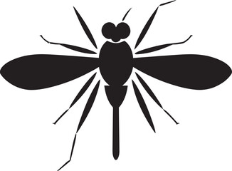 Minimalistic Mosquito Logo Art Elegant Mosquito Vector Iconography