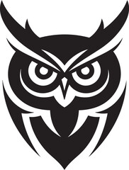 Feathered Friend Vector Symbol Enigmatic Owl Logo Concept