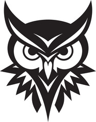 Owl Family Badge Template Intricate Moonlit Owl Art