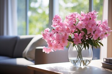 flowers in vase on table