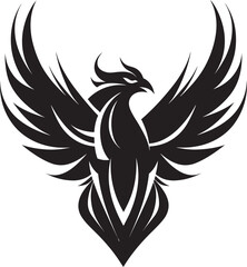 Abstract Phoenix Artwork Mystic Firebird Logo