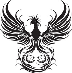 Elegant Phoenix in Shadow Regal Black Phoenix Profile