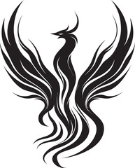 Phoenix in the Abyss Art Enchanted Black Fire Emblem
