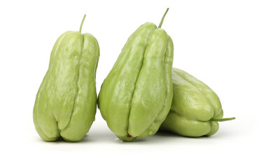 Chayote isolated on white background