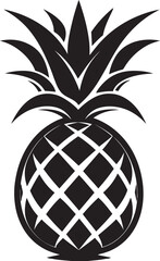 Chic Pineapple Mark Whimsical Tropical Icon Concept