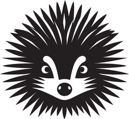 Contemporary Porcupine Icon Porcupine Spike Monogram
