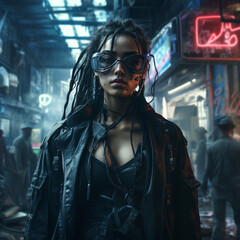 サイバーパンク系ウーマン