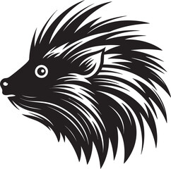 Porcupine Spike Emblematic Symbol Black Porcupine Quill Luxury