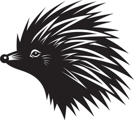 Porcupine Spike Abstract Crest Porcupine Quill Monogram Design
