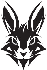 Fototapeta premium Minimalistic Rabbit Mark of Excellence Stylish Rabbit Vector Symbol