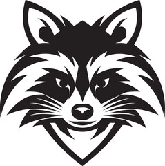 Premium Raccoon Silhouette Logo Intricate Masked Bandit Iconic Badge