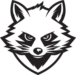 Stylish Black Masked Bandit Icon Graceful Masked Bandit Badge of Honor