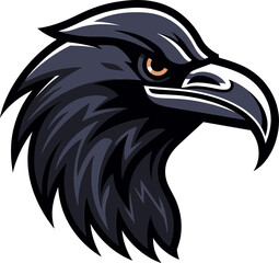 Intricate Raven Symbol of Excellence Stylish Raven Silhouette Abstract