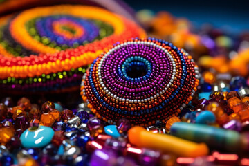 Colorful African beadwork, necklaces, bangles and bracelets