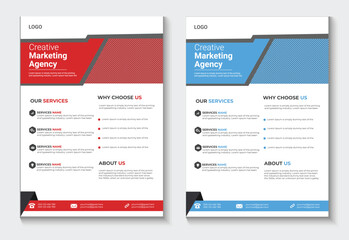 corporate business multipurpose flyer design and brochure cover page template