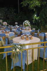 Garden Wedding at Night