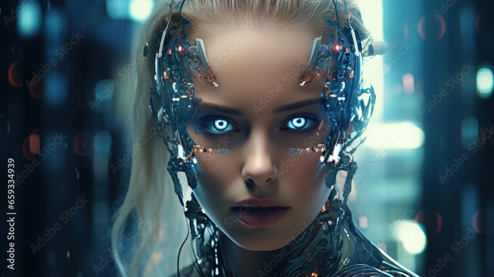 Poster 2d rendering artificial intelligence (ai) concept