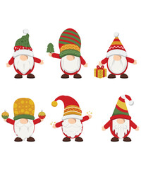 6 Cute Christmas Gnomes With Christmas Accessories