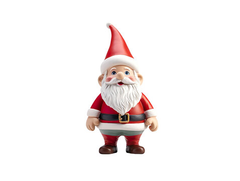 Santa Clous figure isolated in a white background