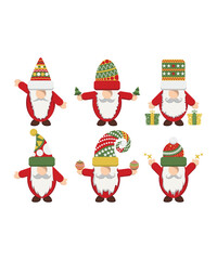 6 Adorable Christmas Gnomes With Christmas Accessories