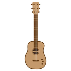 acoustic guitar vector illustration