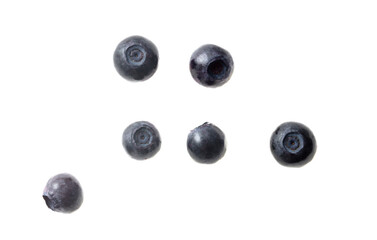 Blueberry berry isolated on white background. Close-up