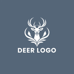 Deer Gradient Colorful Logo. Deer Head Logo Design