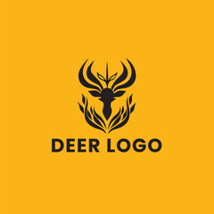 Deer Gradient Colorful Logo. Deer Head Logo Design