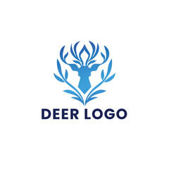 Deer Gradient Colorful Logo. Deer Head Logo Design